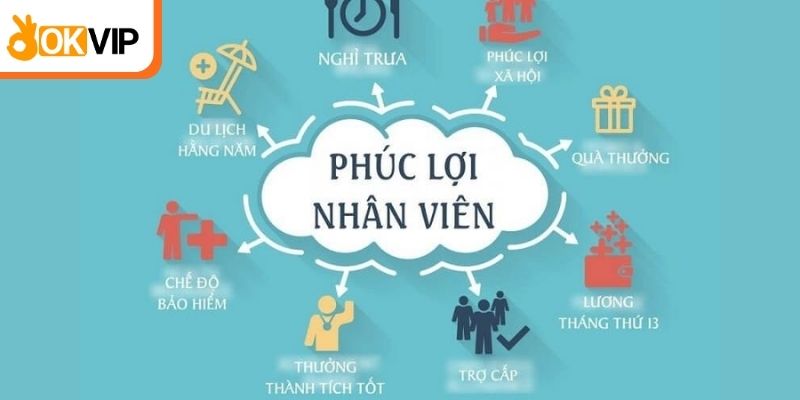 Một số quyền lợi khi trở thành nhân viên Okvip